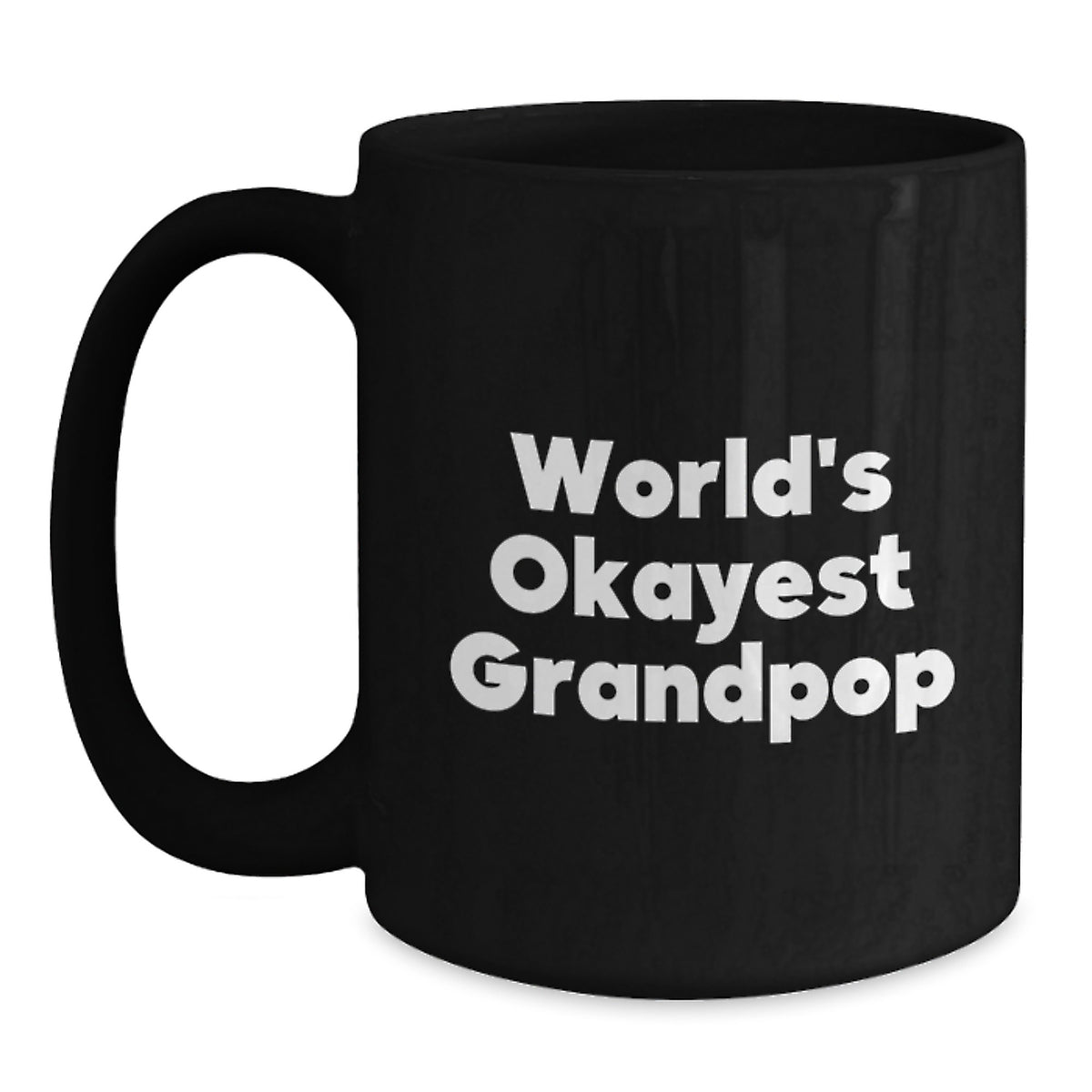 Christmas Gift for Grandpop - World's Okayest Grandpop Humorous Coffee - Main