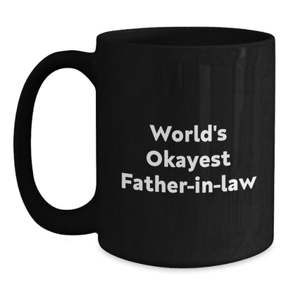 Father-in-Law Keepsake Gift World's Okayest Father-in-Law Coffee Mug - Main