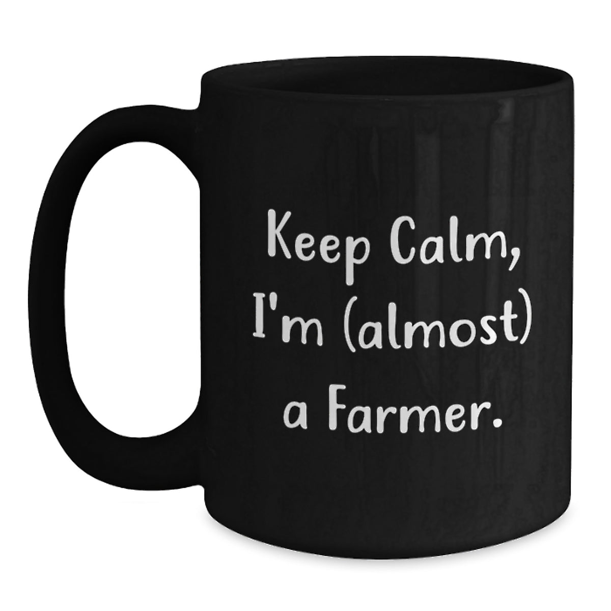Farmer Gift for Him - Keep Calm, I'm (Almost) A Farmer Keepsake Mug - Main