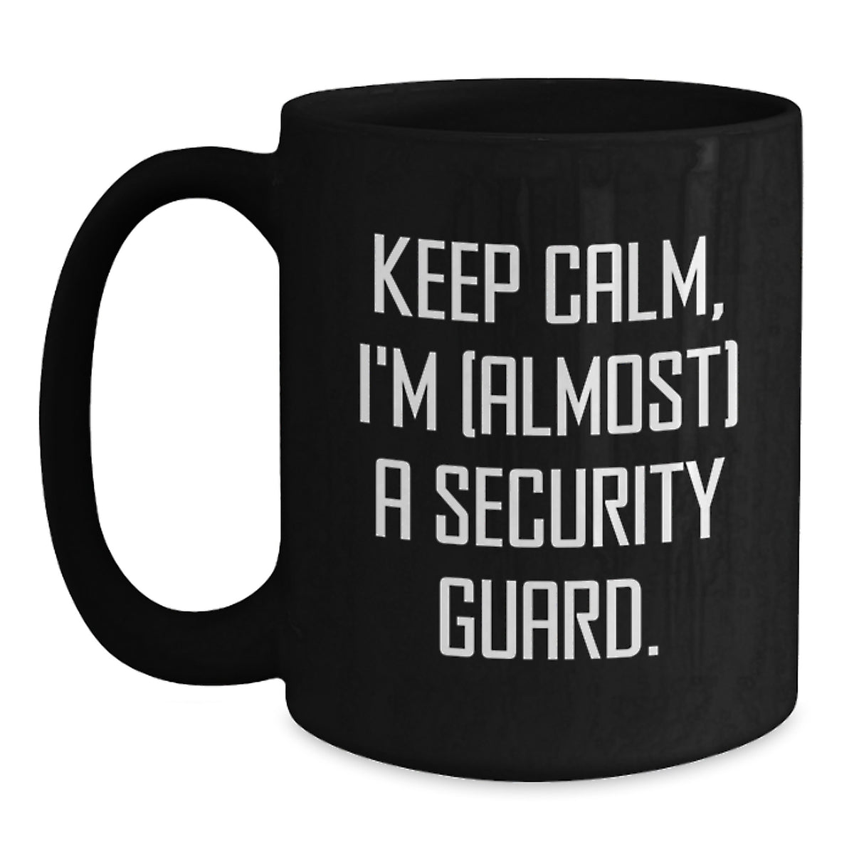 Security Guard Gift for Him - Keep Calm Keepsake Coffee Mug - Main