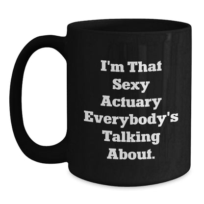 Christmas Gift for Her - Sexy Actuary Present, Playful Coffee Mug - Main