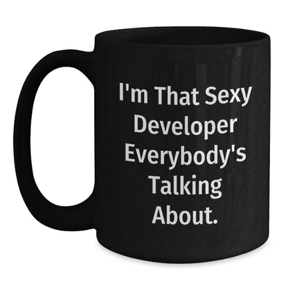 Christmas Gift for Her Playful Developer Coffee Mug Present - Main