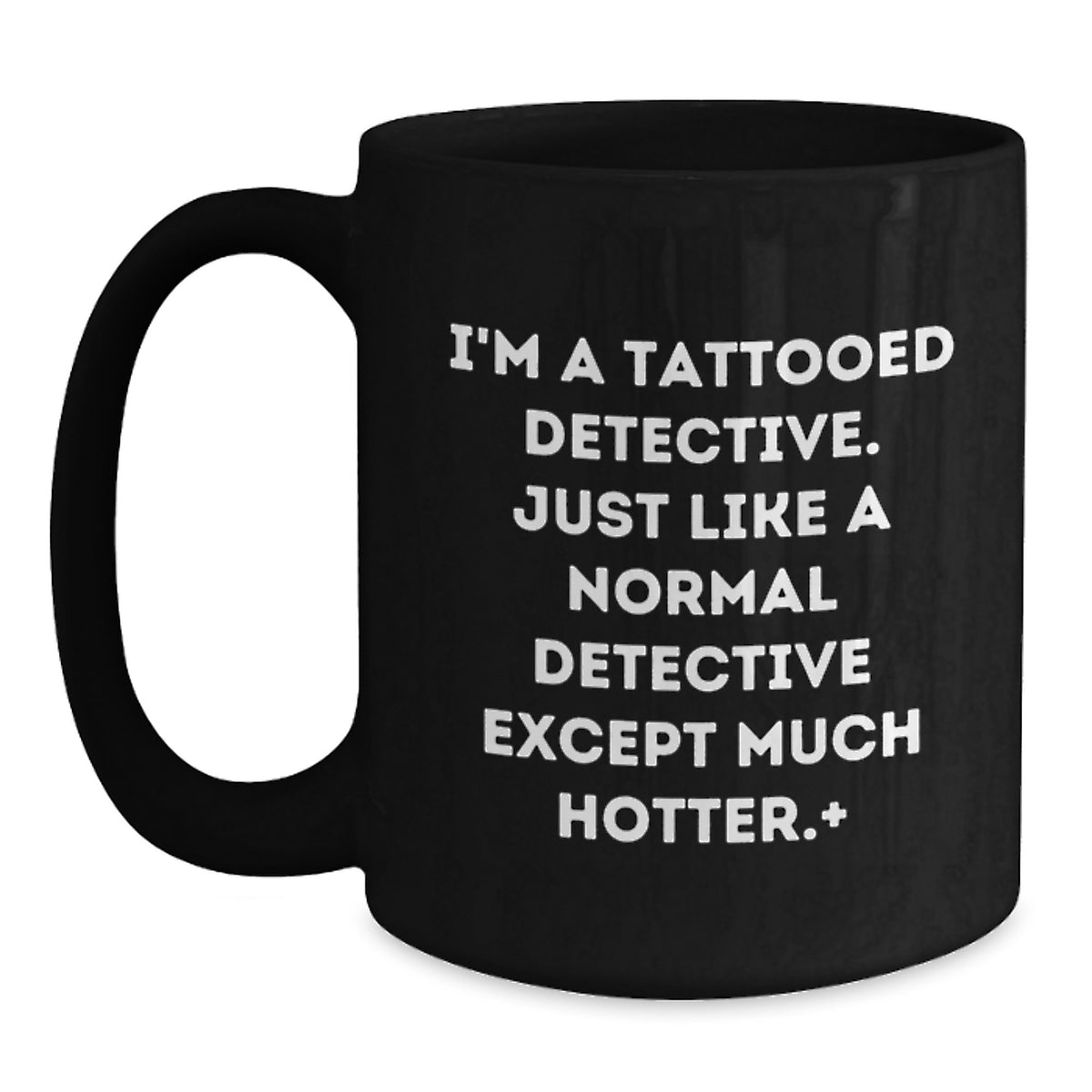 Christmas Gift for Her Playful Tattooed Detective Mug - A Hotter Present - Main
