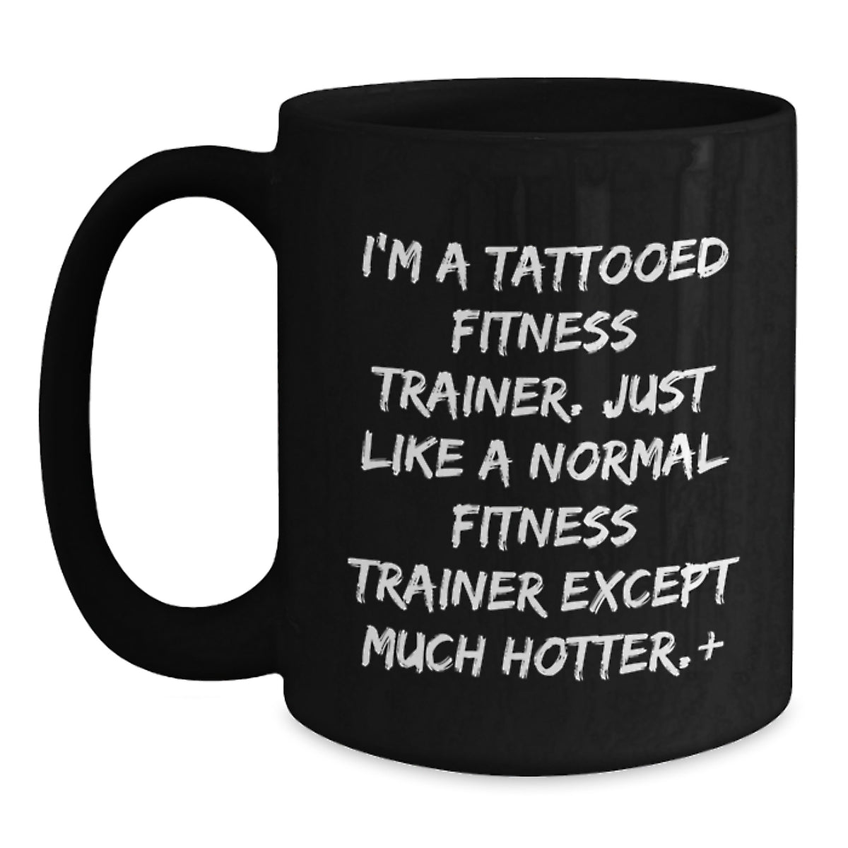 Witty Christmas Gift for Friends Tattooed Fitness Trainer Novelty Mug - Main