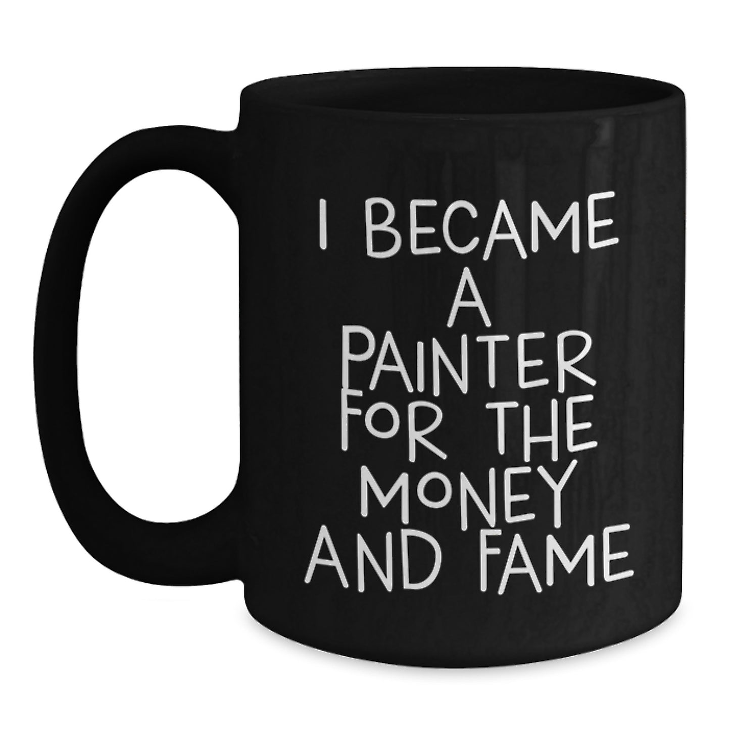 Painter's Humor Gifts for Men, Painter Birthday Unique Gifts from Friends, Funny Black Coffee Mug - Main