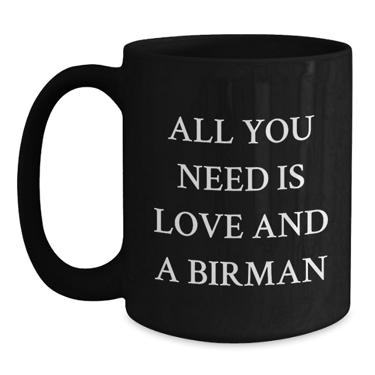 Birman Cat Lovers Black Coffee Mug Gifts from Friends and Family for Christmas - Main