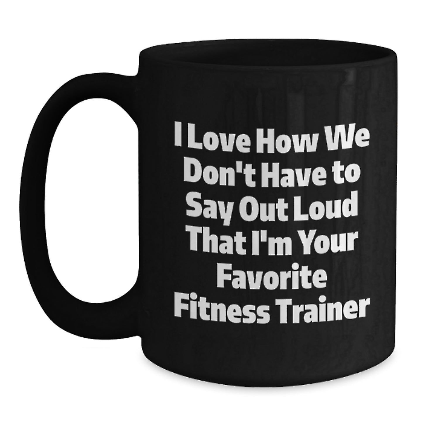 Funny Fitness Trainer Gifts from Friends for Men Fitness Trainers Black Coffee Mug Graduation Unique - Main
