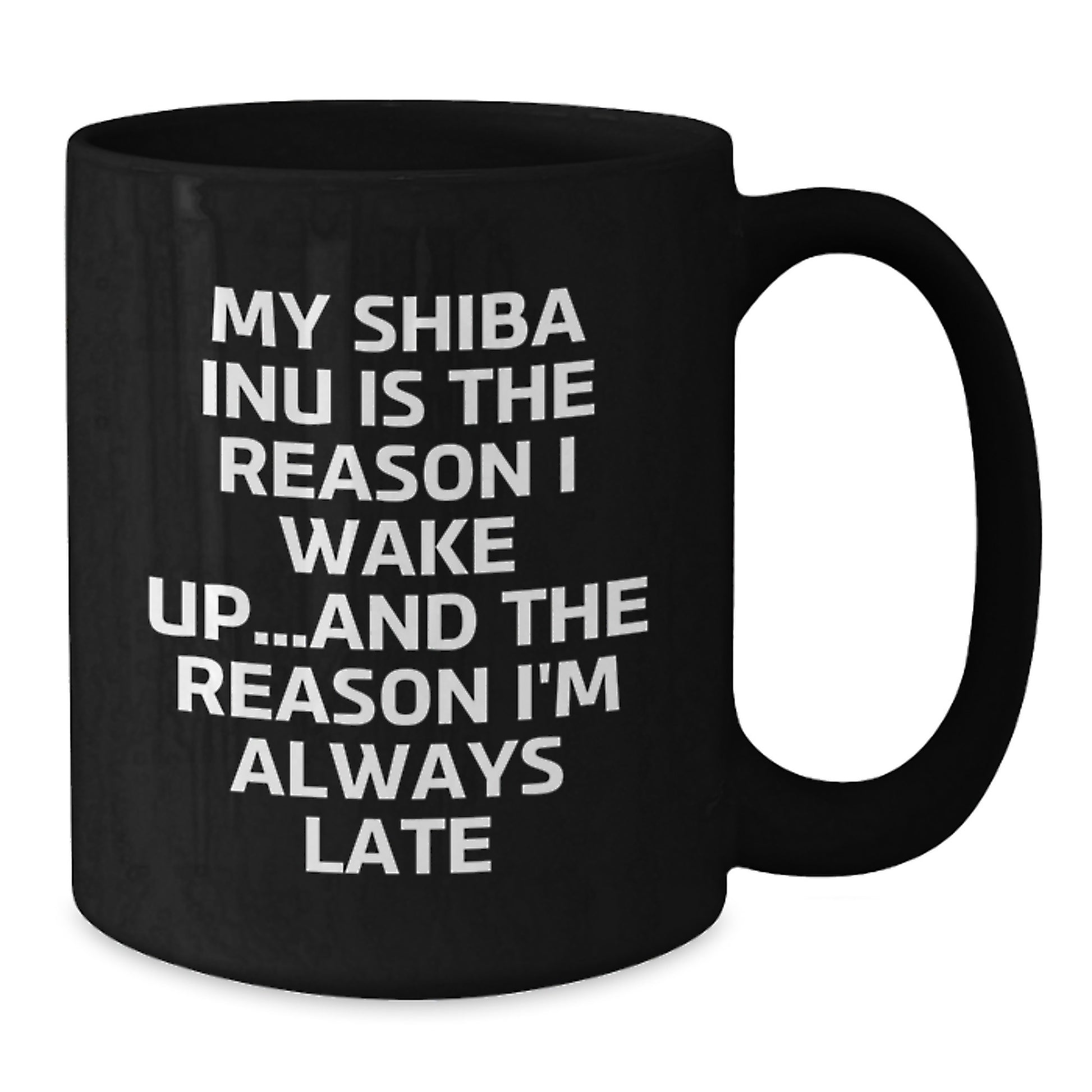 Shiba Inu Dog Lover Gifts from Friends, Funny Quote Coffee Mug for Shiba Inu Dog Owners, Black Ceramic Mug for Birthday, Gifts for Shiba Inu Dog Enthusiasts - Additional