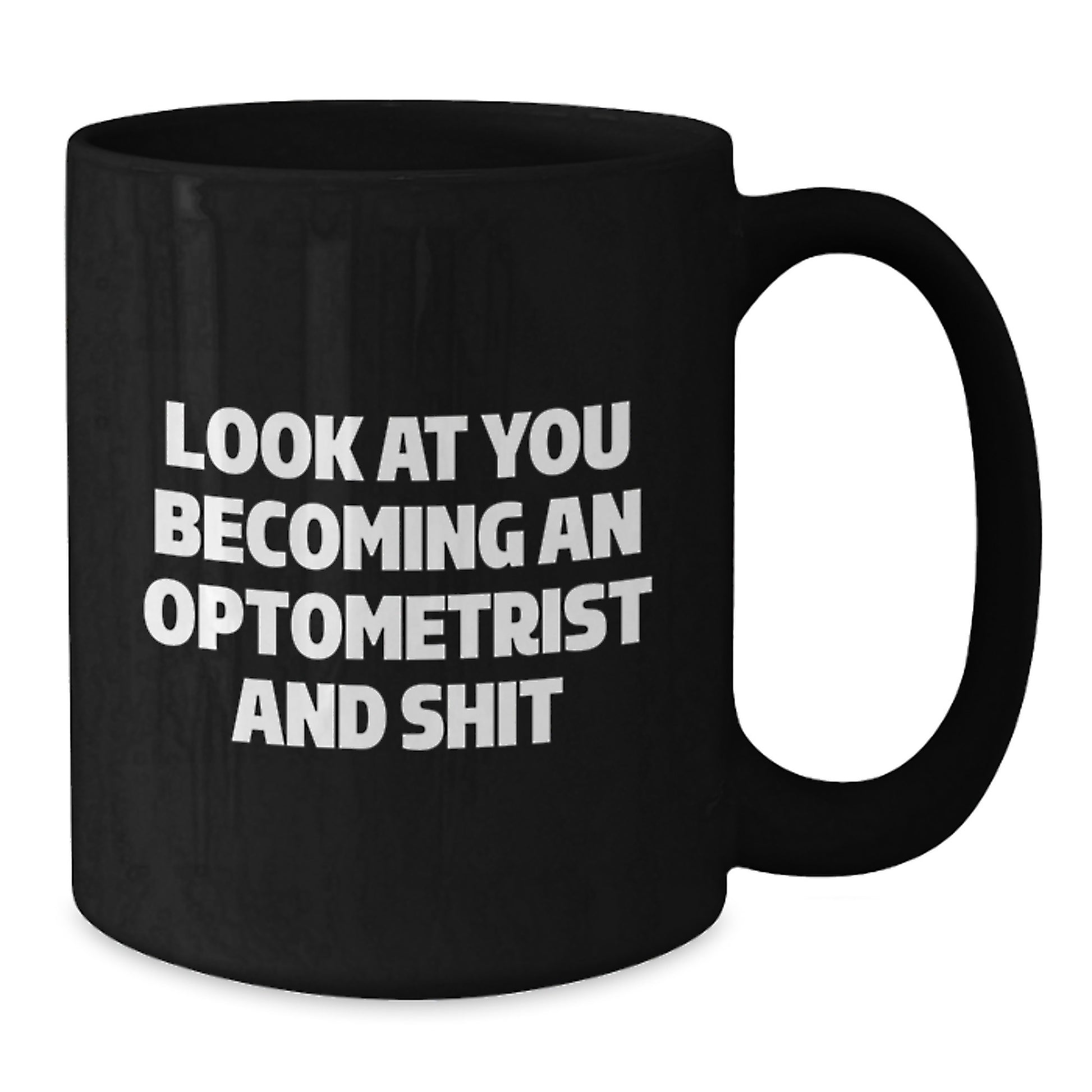 Funny Optometrist Gifts, Black Coffee Mugs for Christmas Unique Presents, Gifts from Friends to Optometrist - Additional