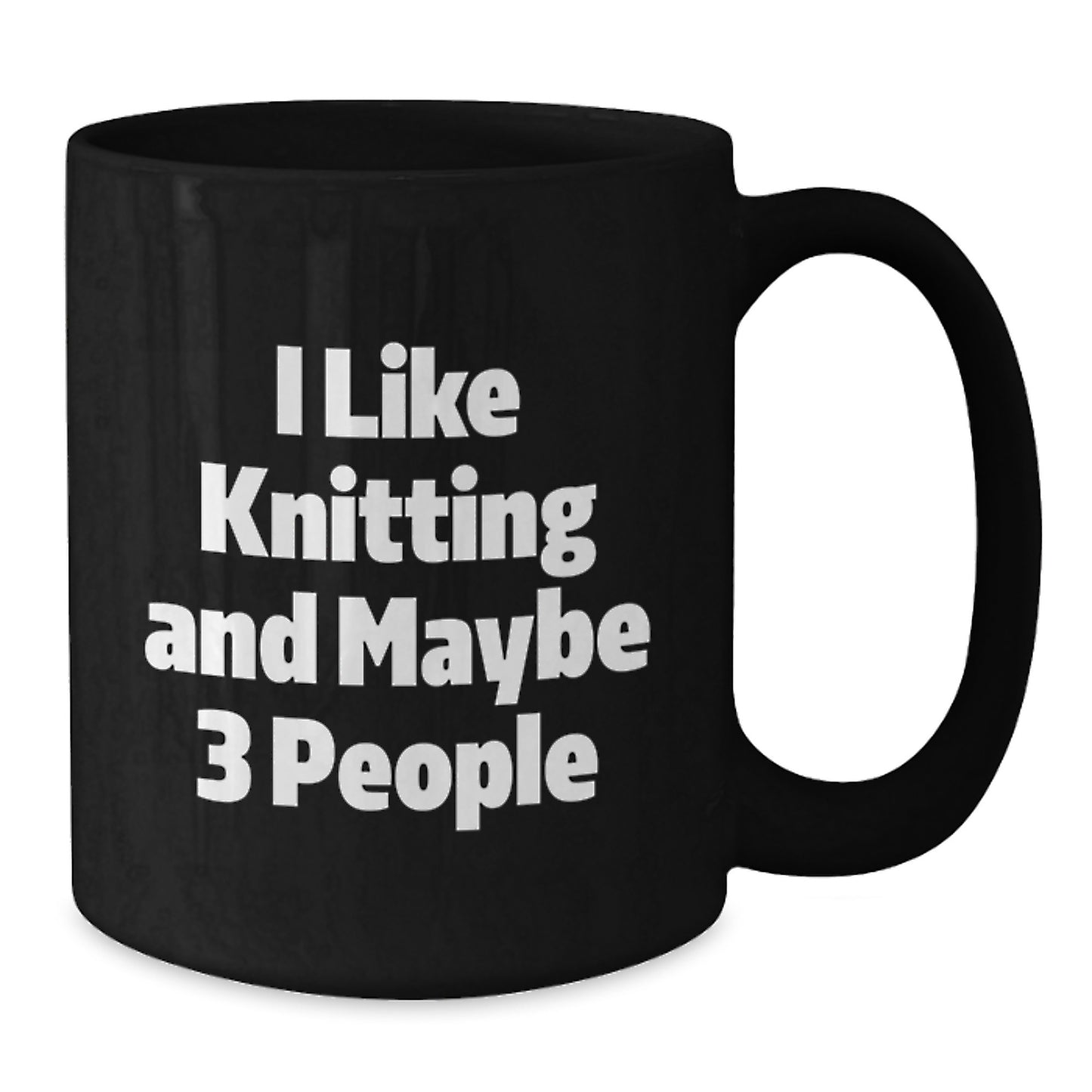 Knitting Lovers Gifts from Friends, Funny Coffee Mug for Knitting Enthusiasts, 'I Like Knitting And Maybe 3 People' Graduation Unique Gifts for Her, Him, or Coworkers - Additional