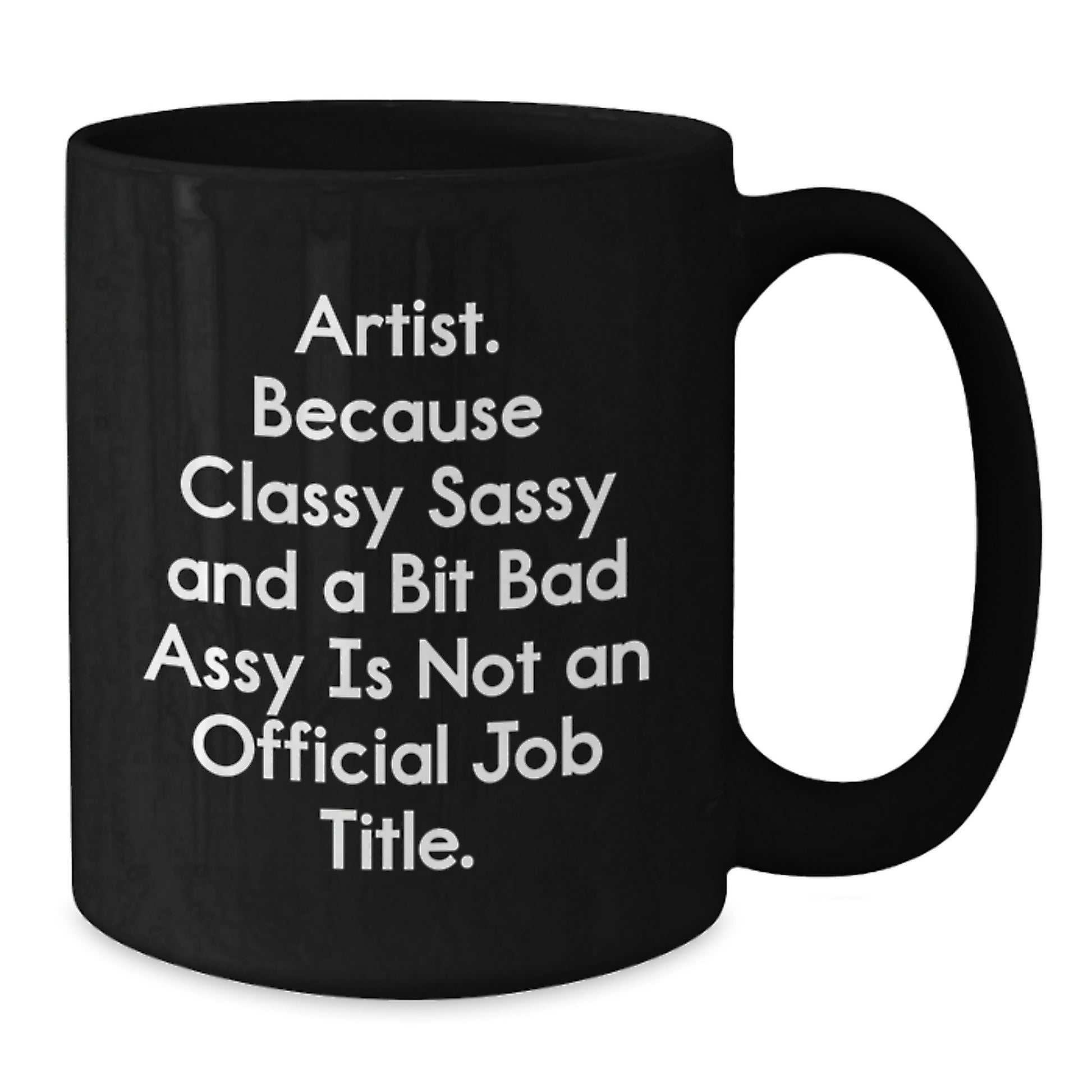 Funny Artist Gifts Black Coffee Mugs for Artist Friends and Family from Women - Additional