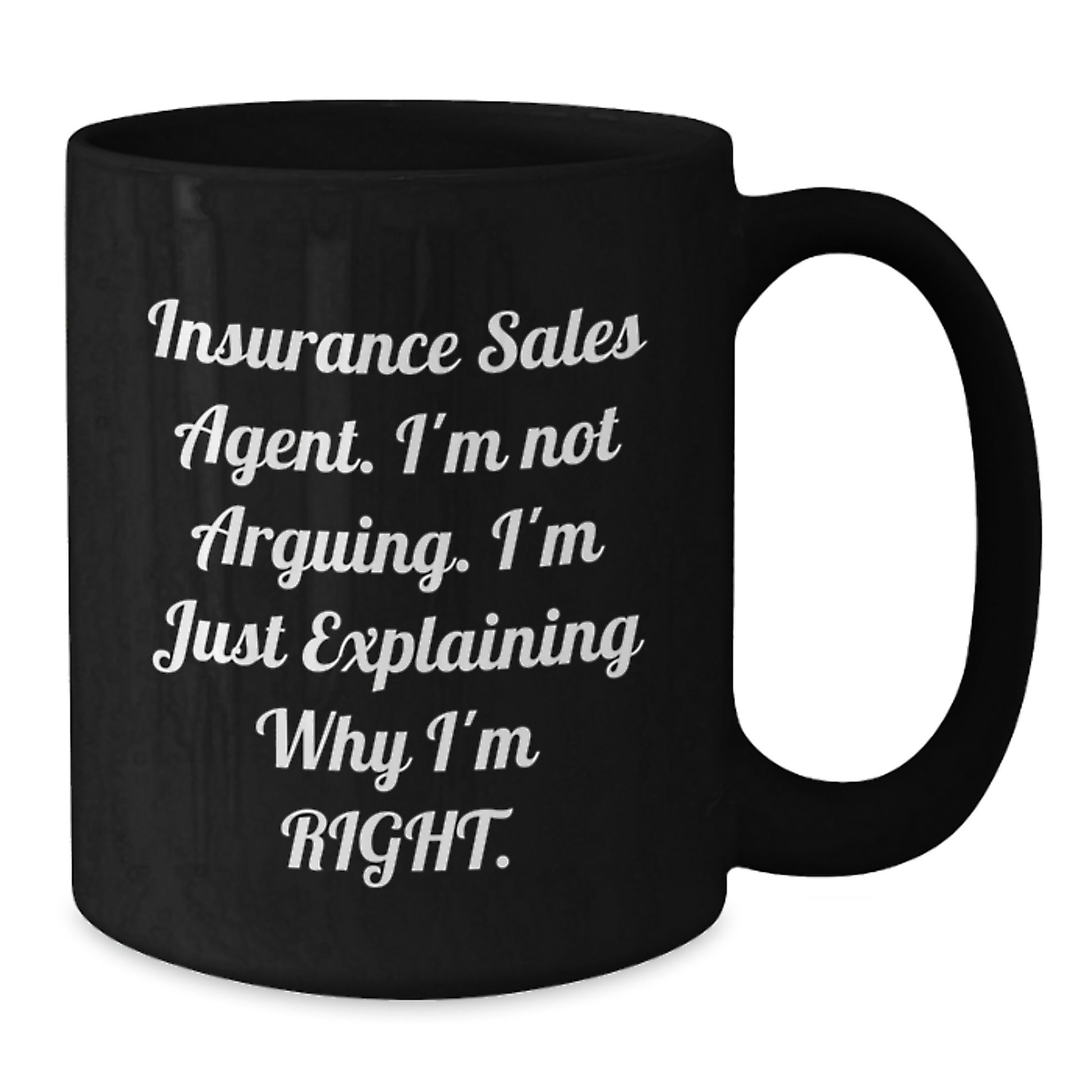 Funny Insurance Sales Agent Gifts from Friends for Insurance Sales Agent Black Coffee Mugs Christmas Unique Presents - Additional