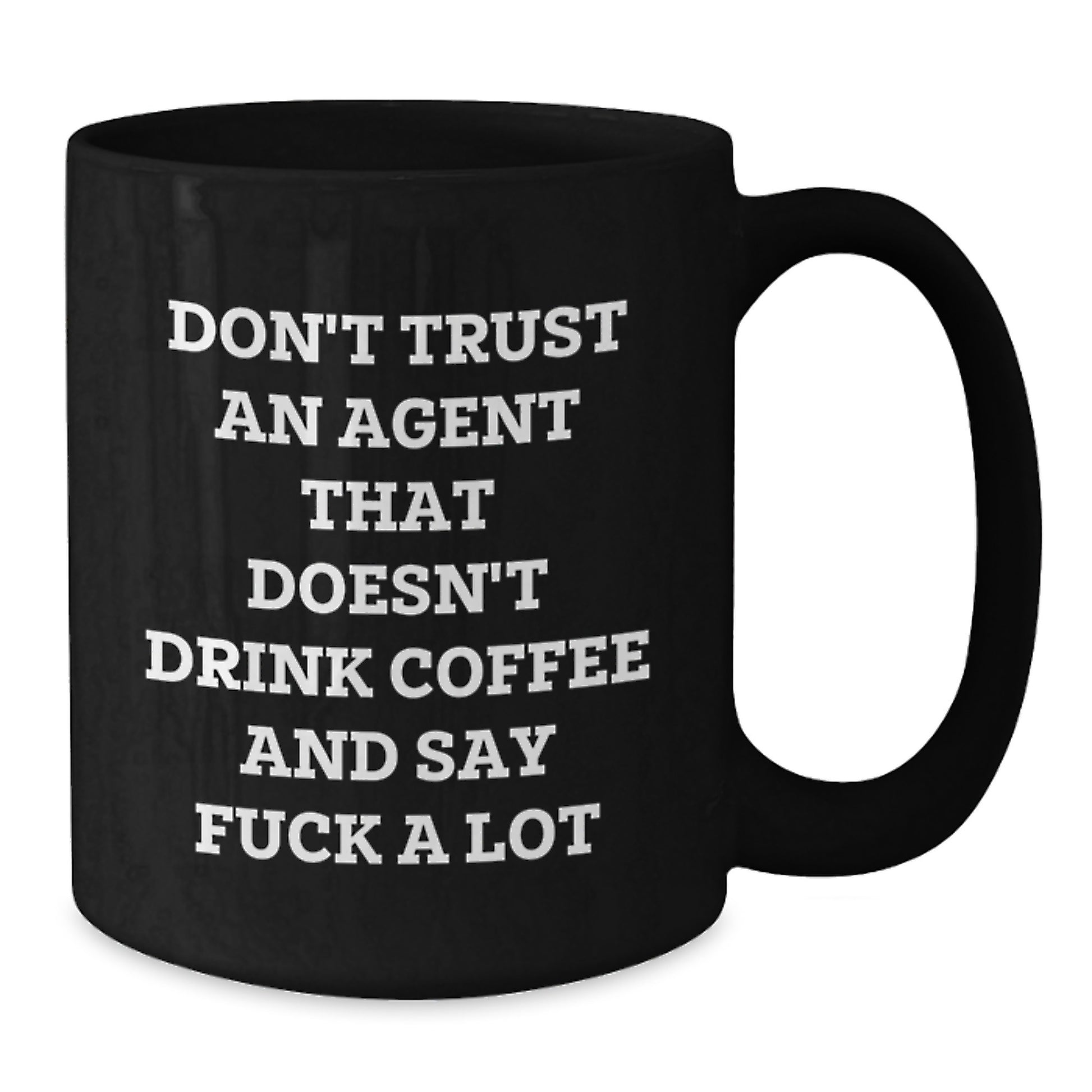 Funny Agent Gifts, Black Coffee Mug, Christmas Unique Presents from Friends and Family for Agent Lovers - Additional