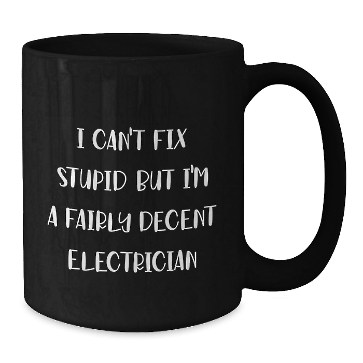 Funny Electrician Gifts from Men for Christmas Unique Presents, Best Black Coffee Mug for Electricians - Additional