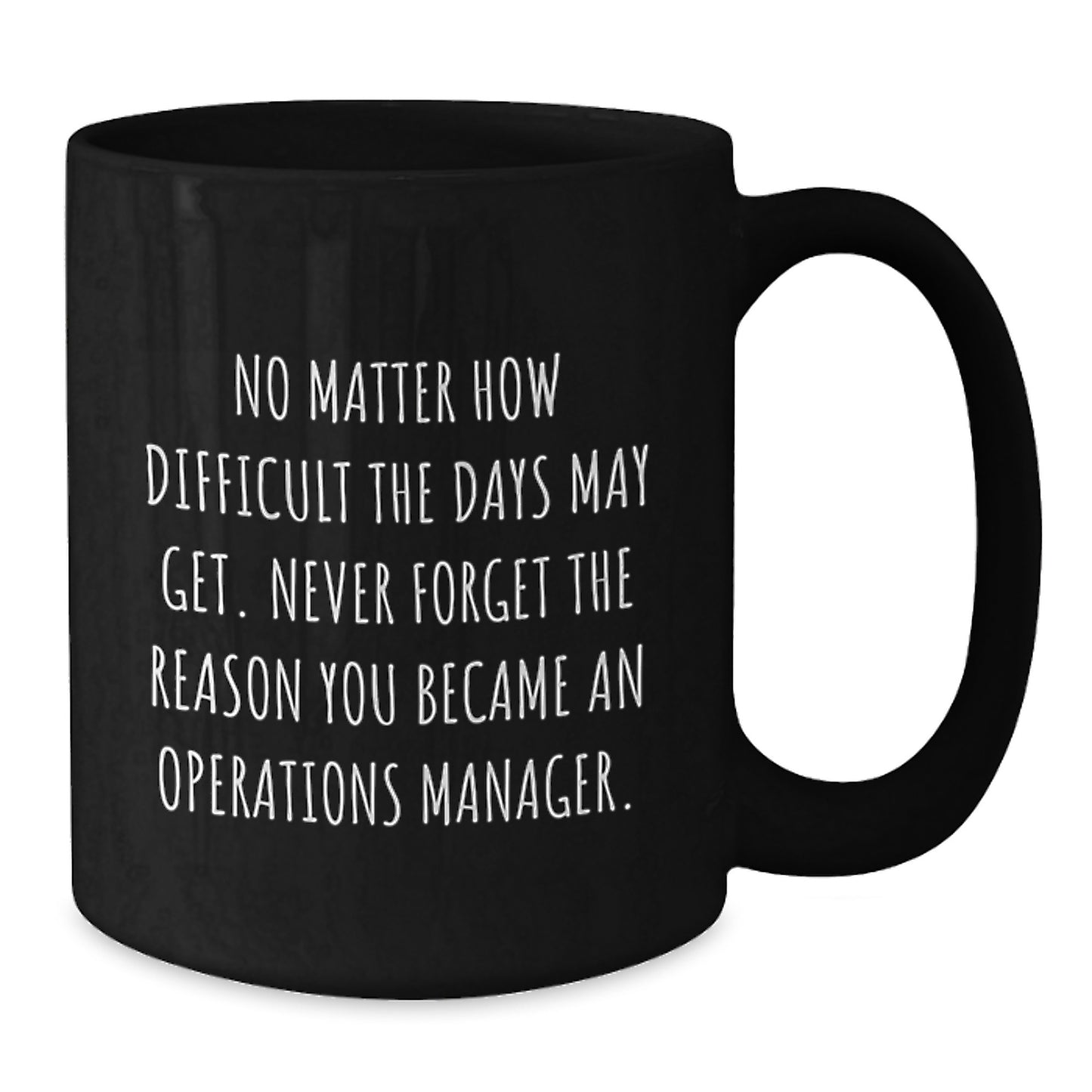 Inspiring Operations Manager Gifts, Funny Black Coffee Mugs for Dad, Father's Day Unique Presents from Friends, Family, Coworkers - Additional