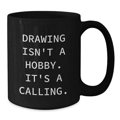 Funny Drawing Gifts for Mom, Mom's Day Unique Inspirational Mugs, Black Coffee Mugs from Drawing Lovers - Additional