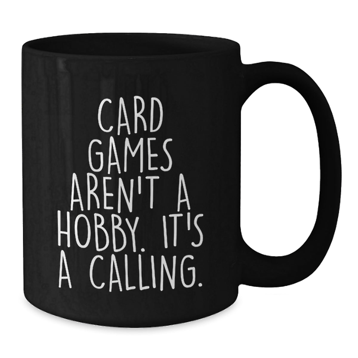 Funny Card Games Gifts for Mom - Black Coffee Mug from Daughter - Inspirational Quote - Unique Mother's Day Present for Card Games Enthusiast - Additional