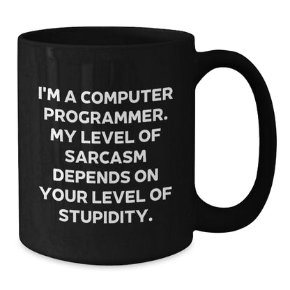 Funny Sarcastic Computer Programmer Gifts for Men Birthday Unique Coffee Mug - Additional