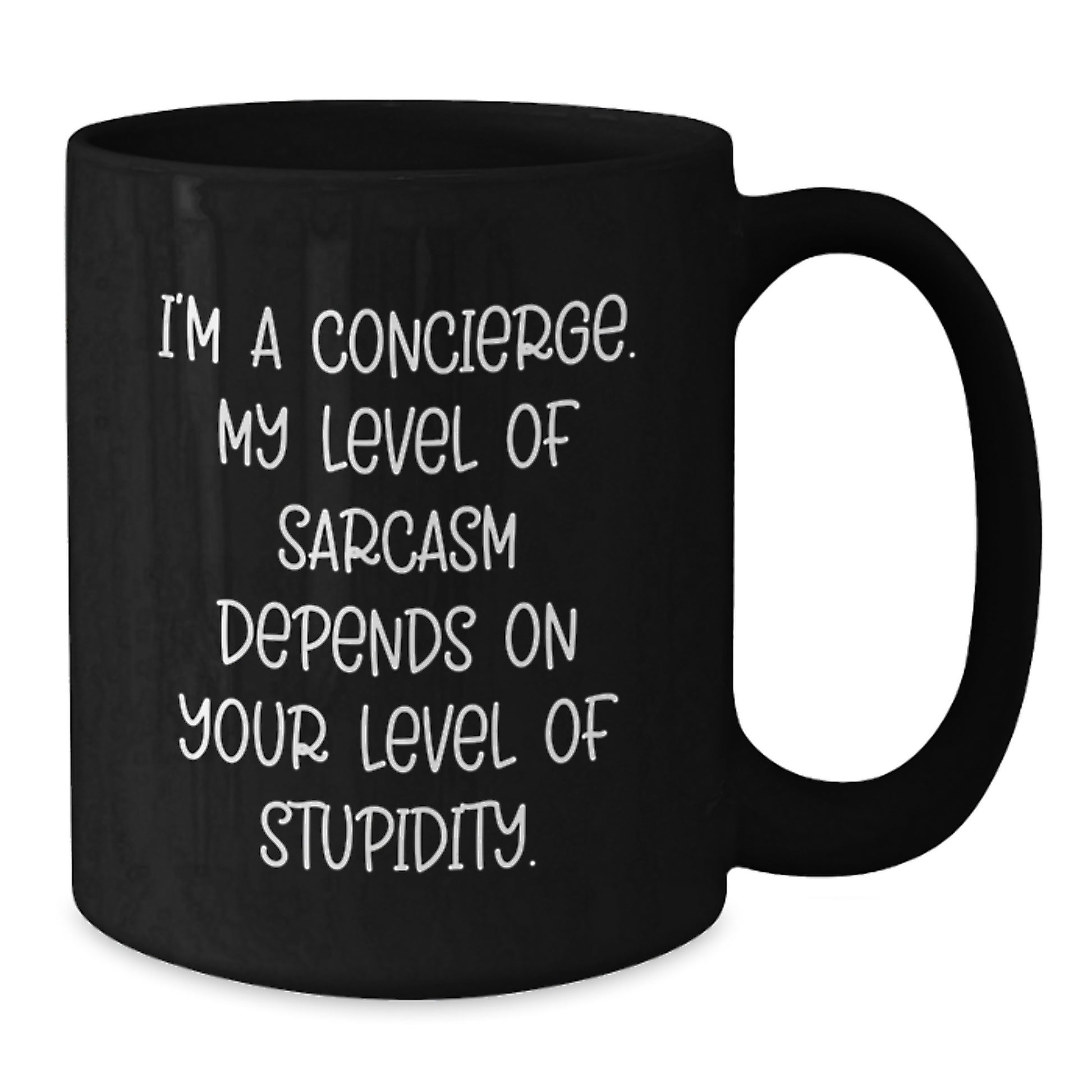 Funny Concierge Gift for Friends Funny Black Coffee Mug from Friends - Additional