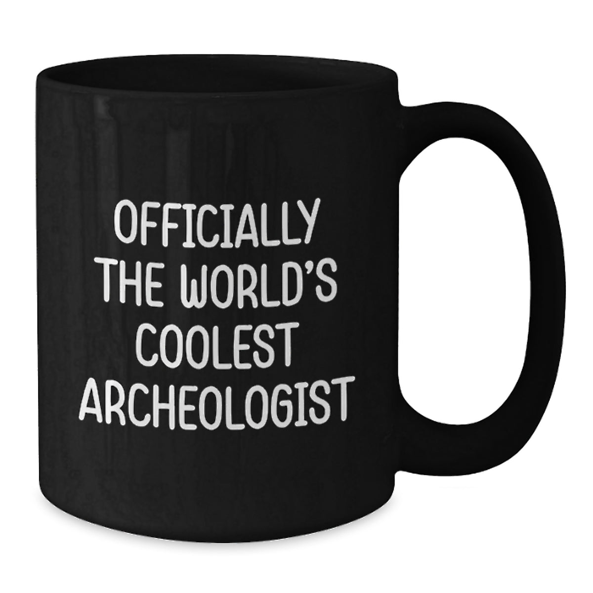 Funny Archeologist Gifts, Officially The World's Coolest Archeologist Black Coffee Mug, Perfect for Archeologist Friends and Family on Mother's Day - Additional
