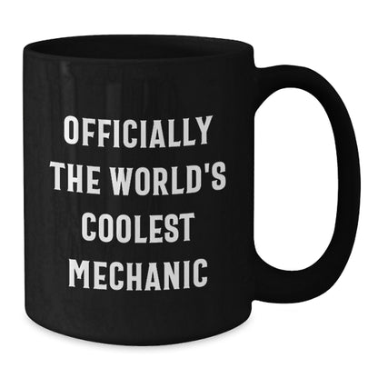 Funny Mechanic Gifts for Men, Officially The Worlds Coolest Mechanic, Birthday Unique Gifts from Friends - Additional