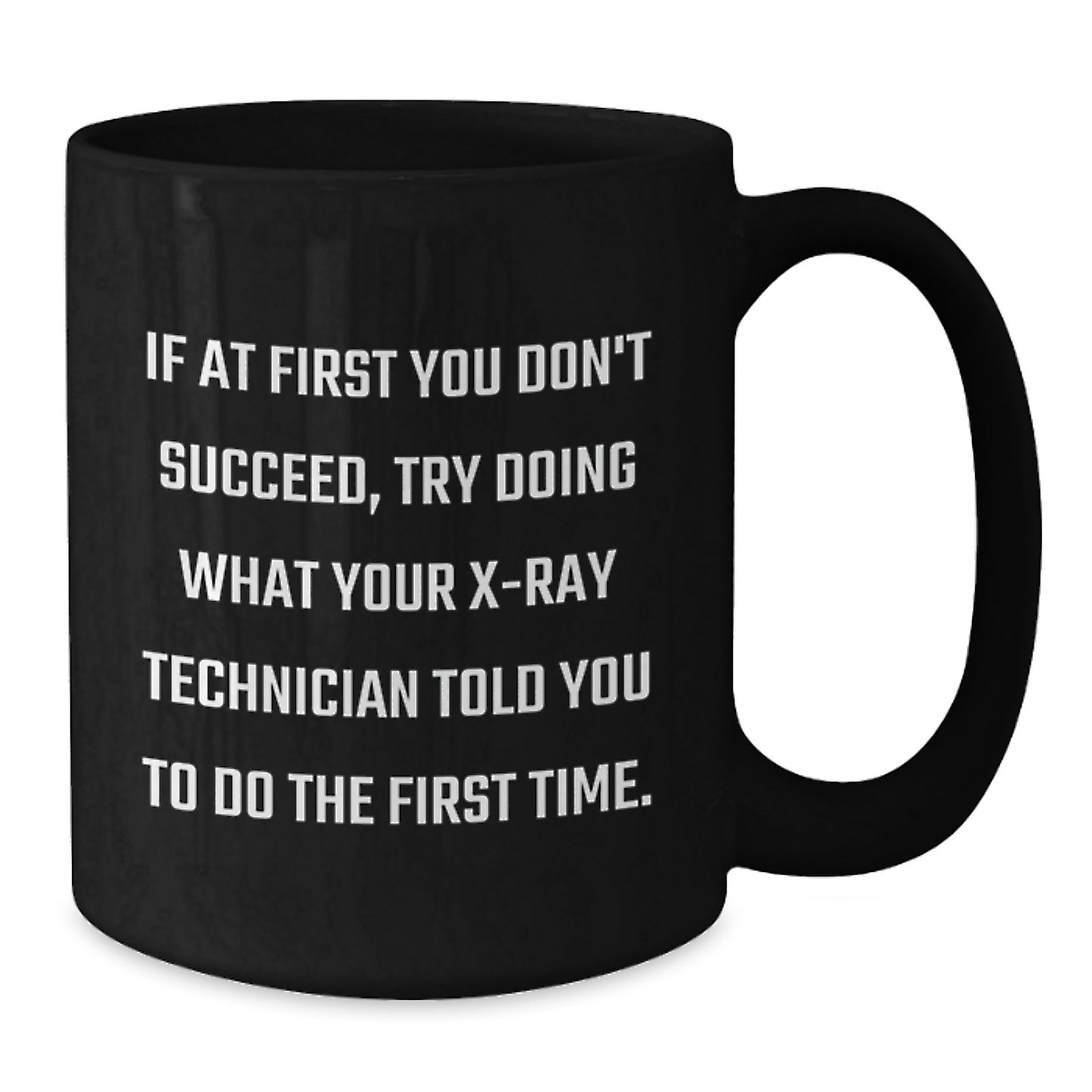 X-Ray Technician Keepsake Black Coffee Mug Birthday Gift for Him - Additional