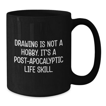 Funny Drawing Inspiration Gifts from Family for Graduation Unique Coffee Mugs Drawing Lovers Black Coffee Mugs for Men Women Friends Coworkers Family - Additional