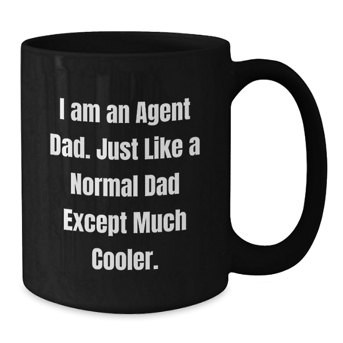 Funny Agent Dad Gifts for Agent Men, Cute Agent Black Coffee Mug, Inspirational Graduation Unique Gift - Additional