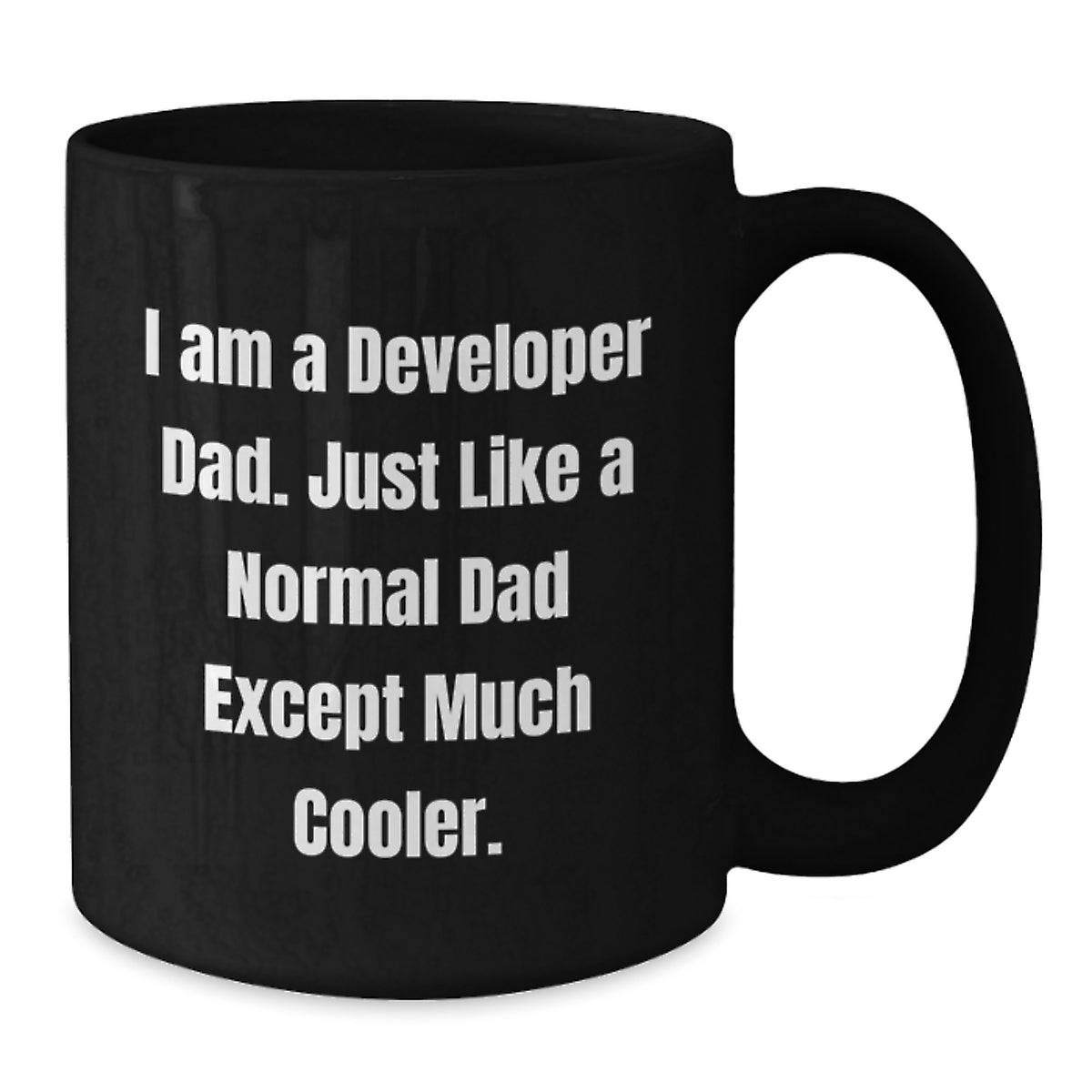 Developer Humor Funny Gifts from Dad to Developer Kids Black Coffee Mug for Graduation Unique - Additional