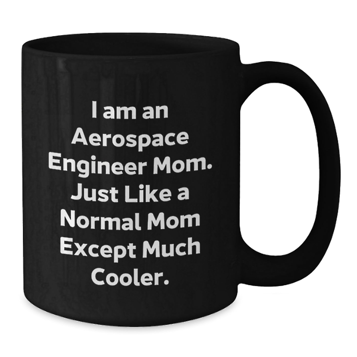 Aerospace Engineer Keepsake Mug for Him Birthday Gift Black 11oz - Additional