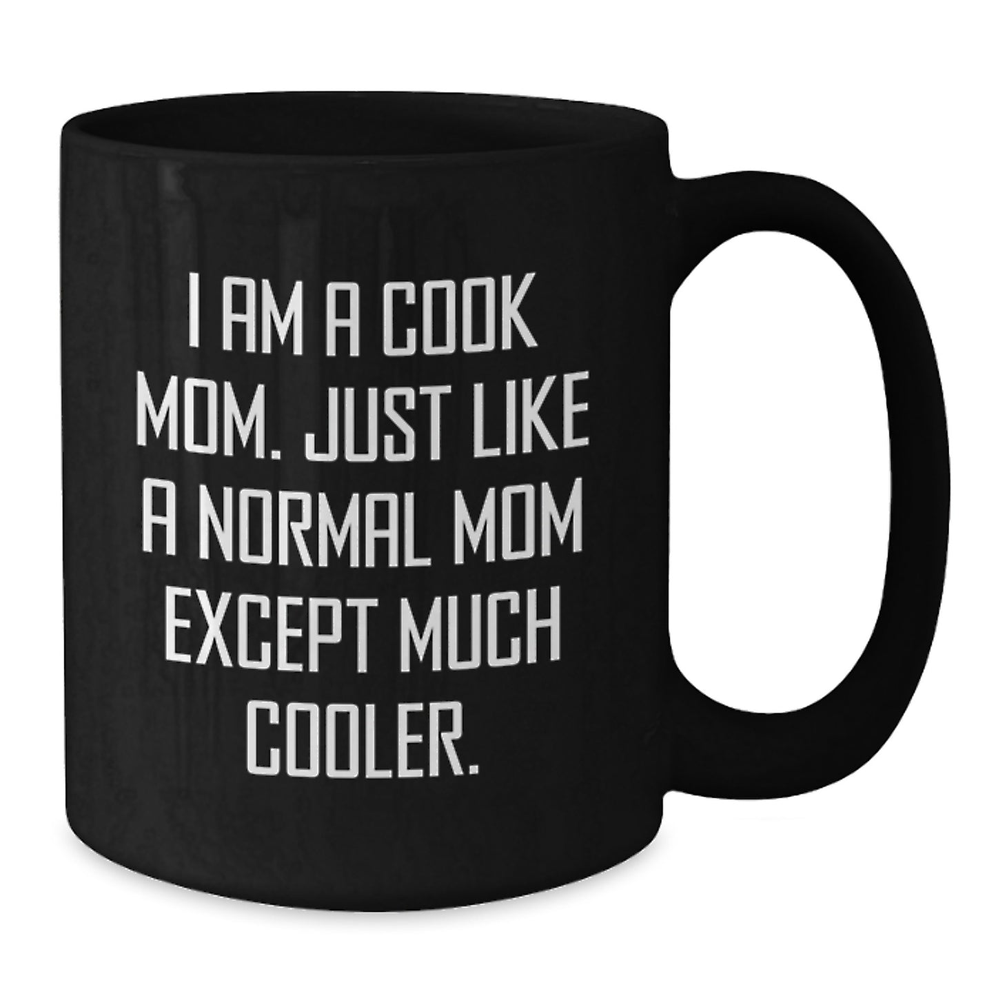 Birthday Gift for Her Cook Black Coffee Mug Present Surprise - Additional