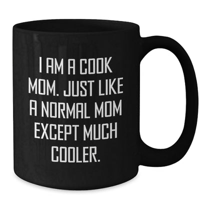 Birthday Gift for Her Cook Black Coffee Mug Present Surprise - Additional