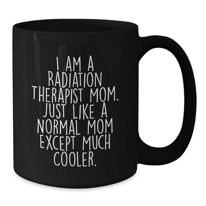 Christmas Gift for Her Radiation Therapist Mom Black Mug Present - Additional