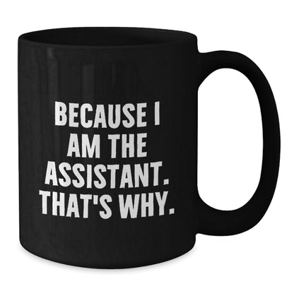 Assistant Keepsake Birthday Gift Premium Black Coffee Mug Ceramic - Additional