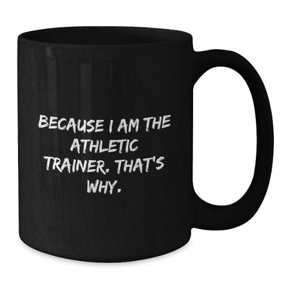 Funny Athletic Trainer Black Coffee Mug Gifts from Family for Graduation Unique - Additional