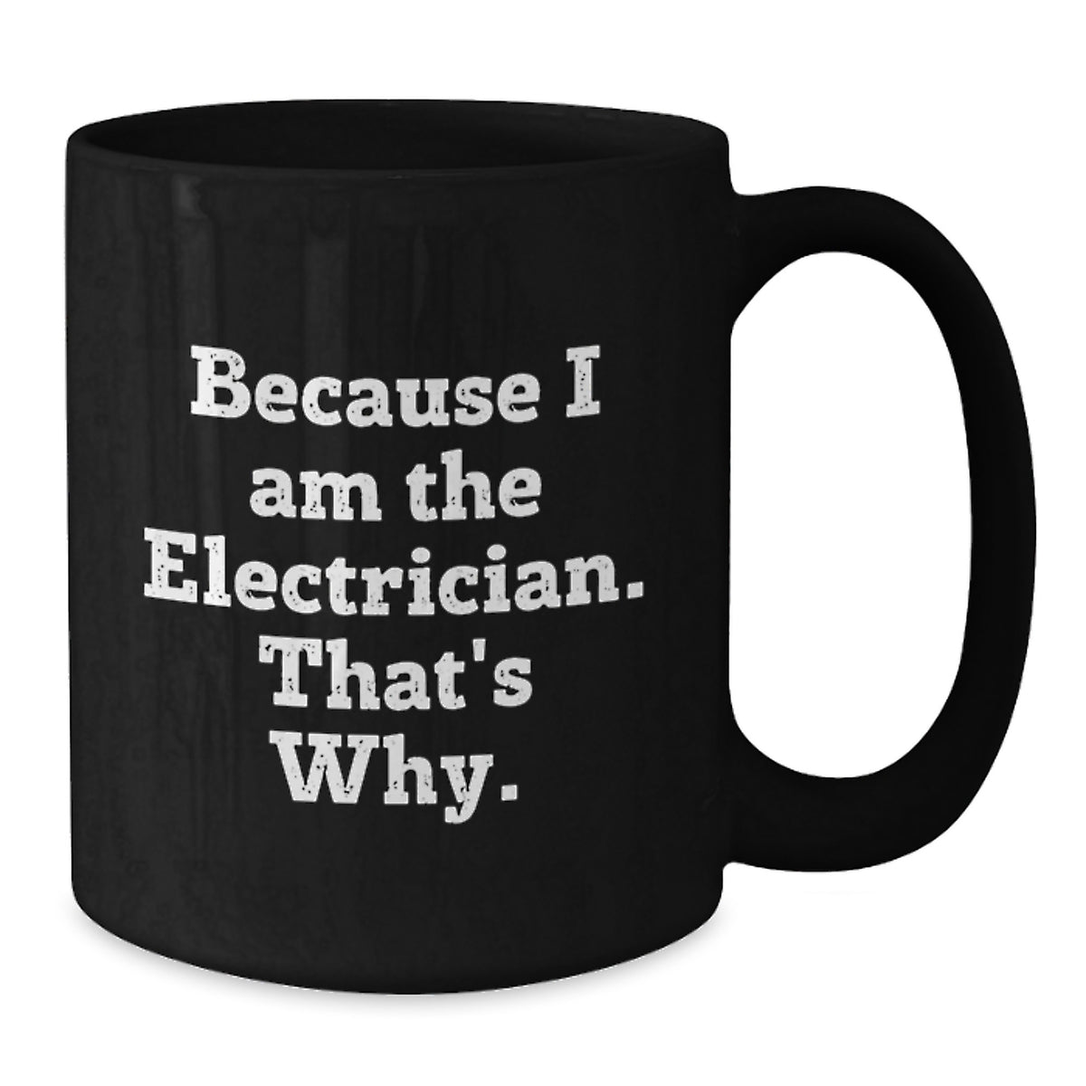 Electrician Keepsake Black Coffee Mug for Him Birthday Gift Premium - Additional