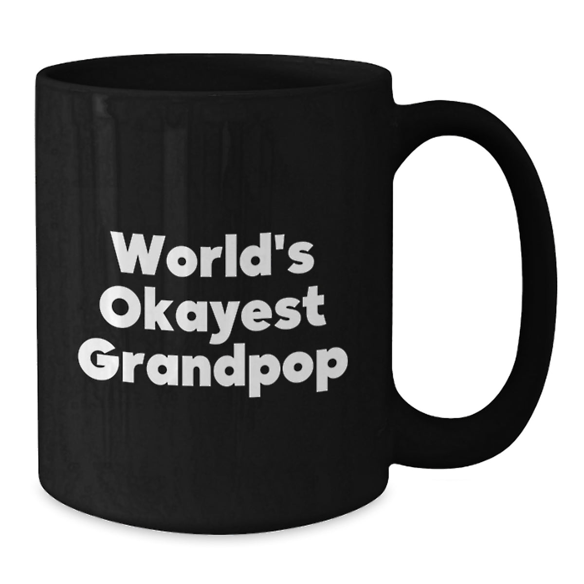 Christmas Gift for Grandpop - World's Okayest Grandpop Humorous Coffee - Additional