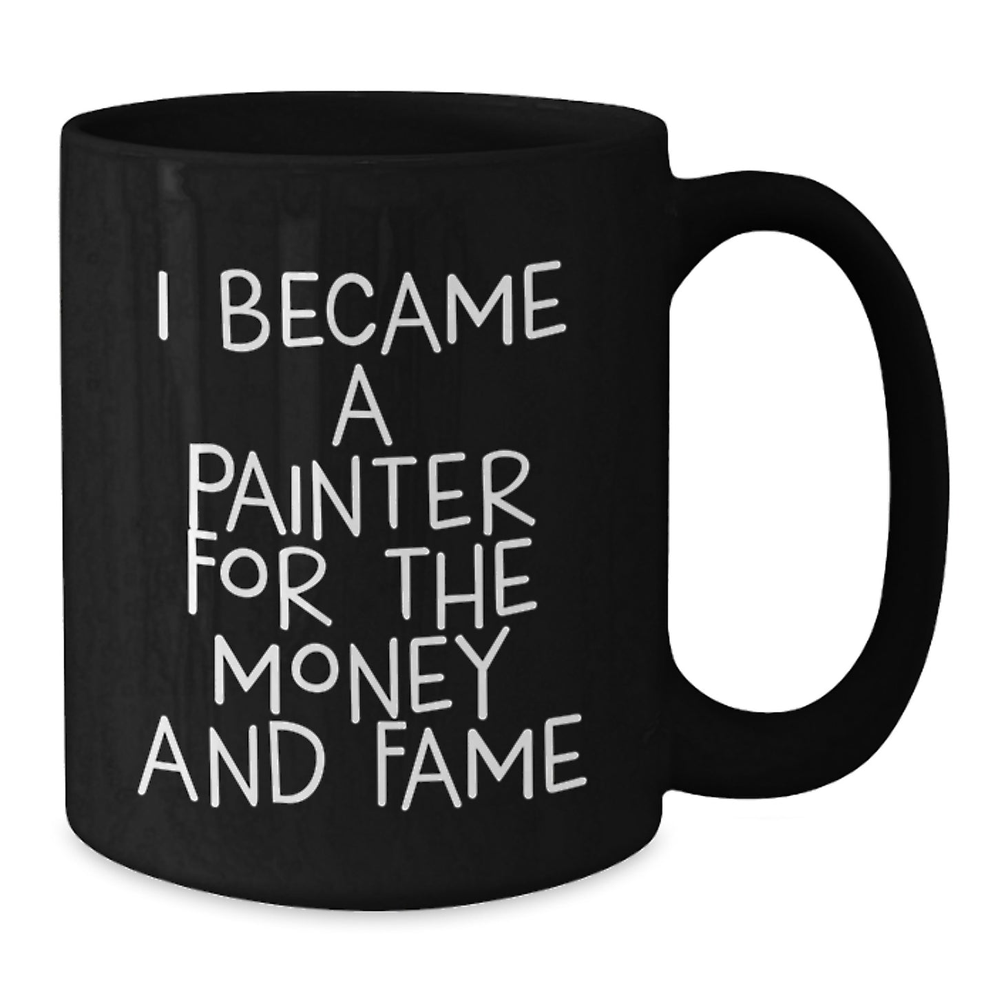 Painter's Humor Gifts for Men, Painter Birthday Unique Gifts from Friends, Funny Black Coffee Mug - Additional