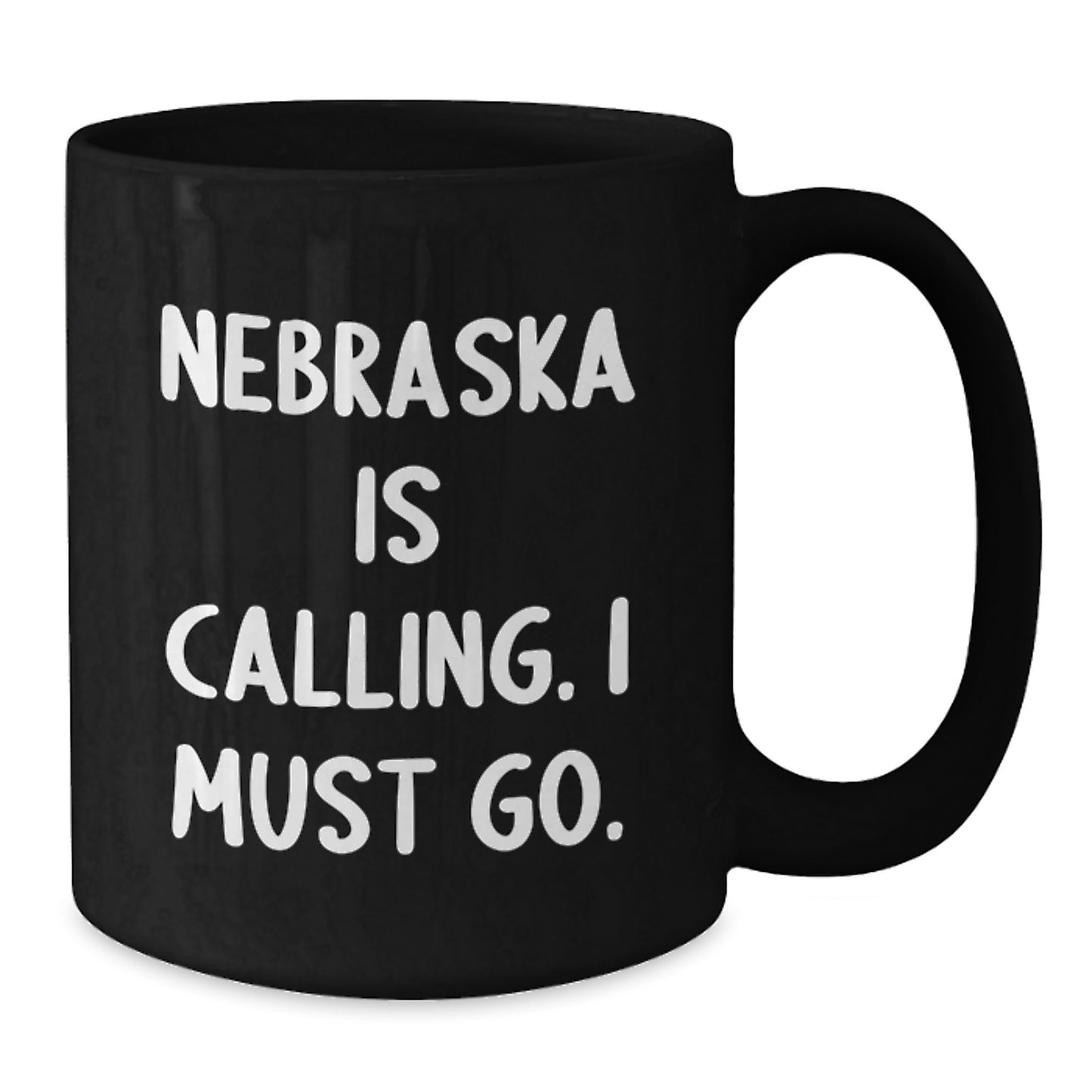Funny Nebraska Gifts for Men from Nebraska, Black Coffee Mug - Graduation Unique Gifts - Additional