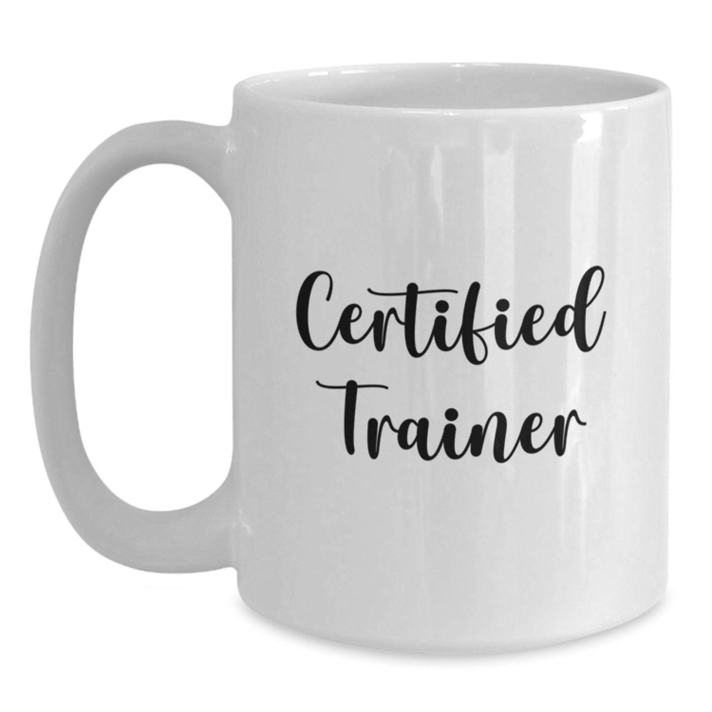 Funny Trainer Quotes Gifts from Friends for Birthday Certified Trainer White Coffee Mug, Trainer Gifts for Men, Women, Coworkers, Family - Main