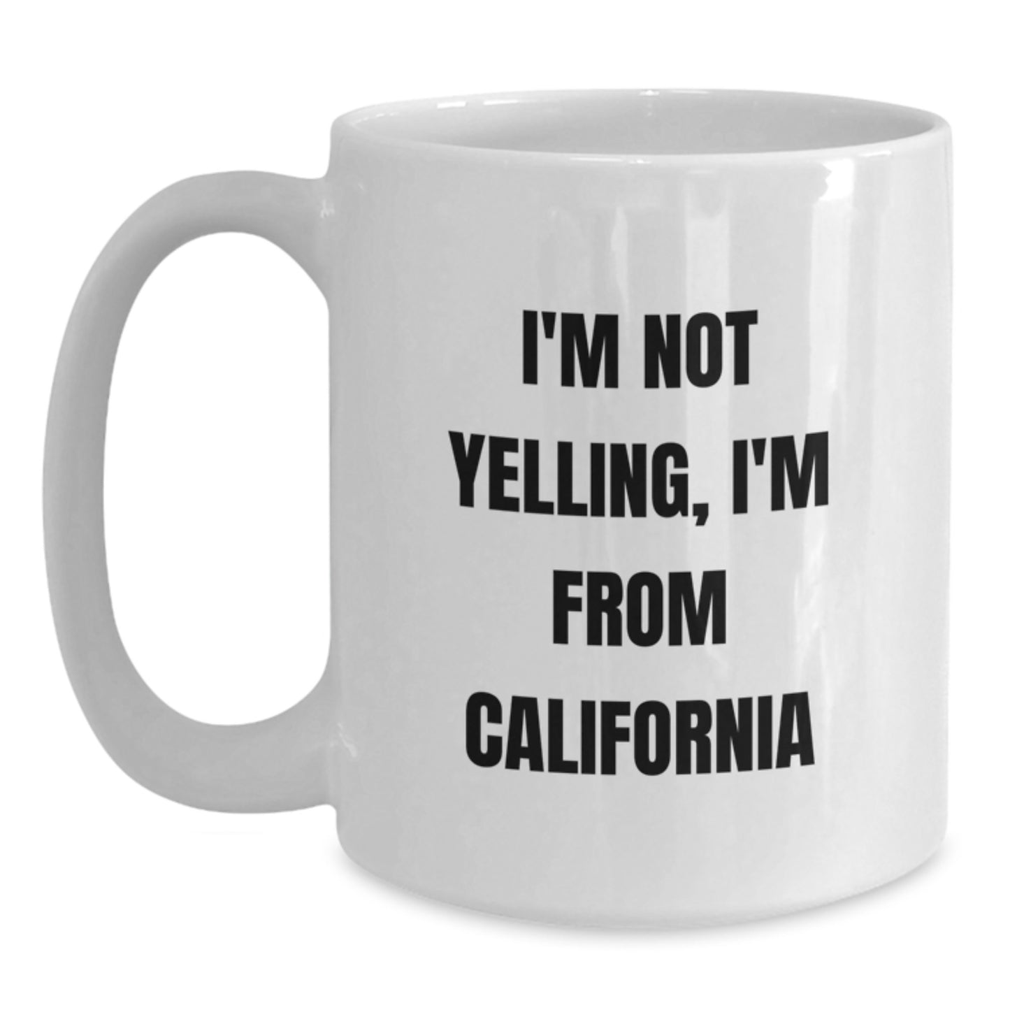 California Gifts for Men and Women - Funny White Coffee Mug for Birthday, Unique California-themed Mugs, Gifts from Friends for California Enthusiasts - Main