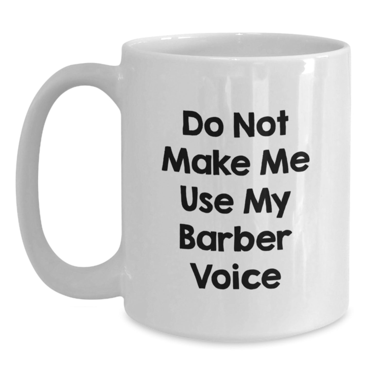 Funny Christmas Unique Gifts from Friends and Family for Barber Men White Coffee Mug - Main