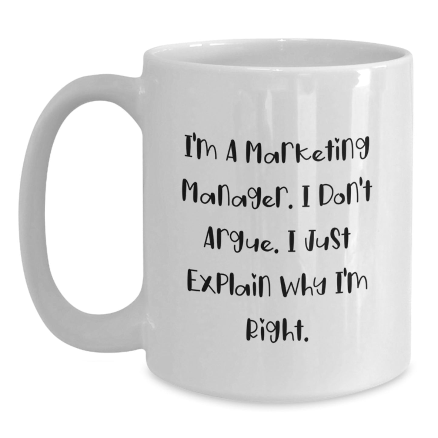 Funny Marketing Manager White Coffee Mug, Gift for Men, Unique Christmas Unique Gifts from Friends, Perfect for Marketing Managers - Main