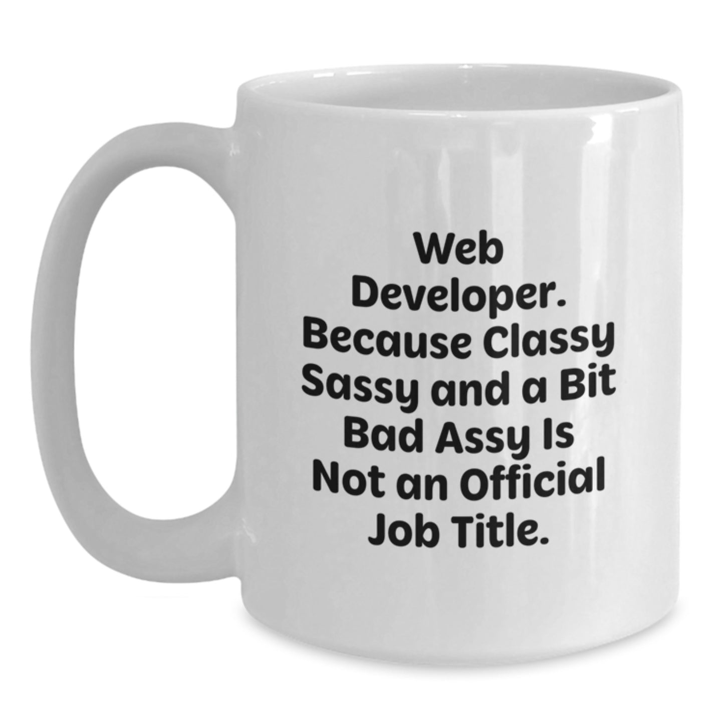 Funny Web Developer Gifts for Christmas, White Coffee Mug from Friends to Web Developer, Web Developer Humor - Main