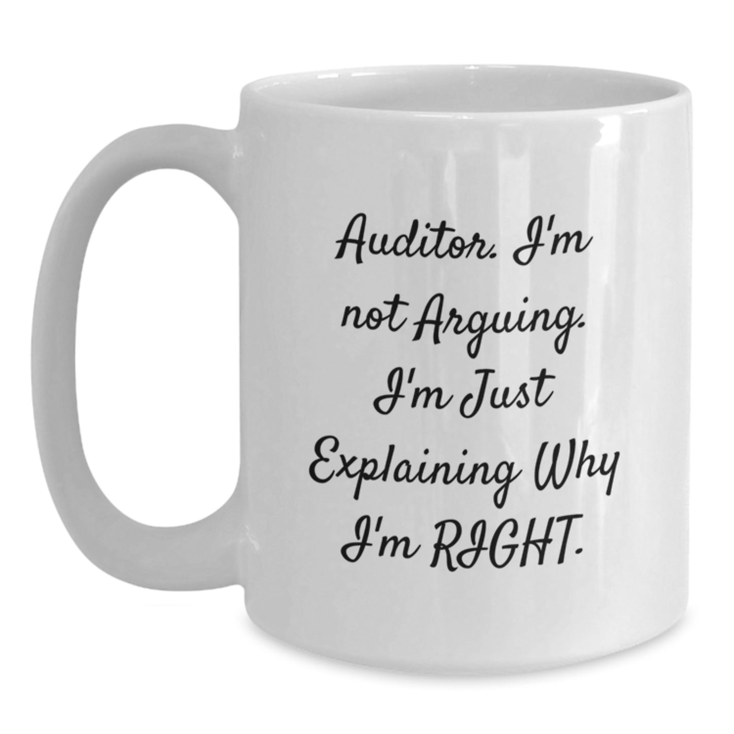 Funny Auditor White Coffee Mug Gifts from Men to Auditor Friends - Christmas Unique Gifts for Auditor Men and Women - Main