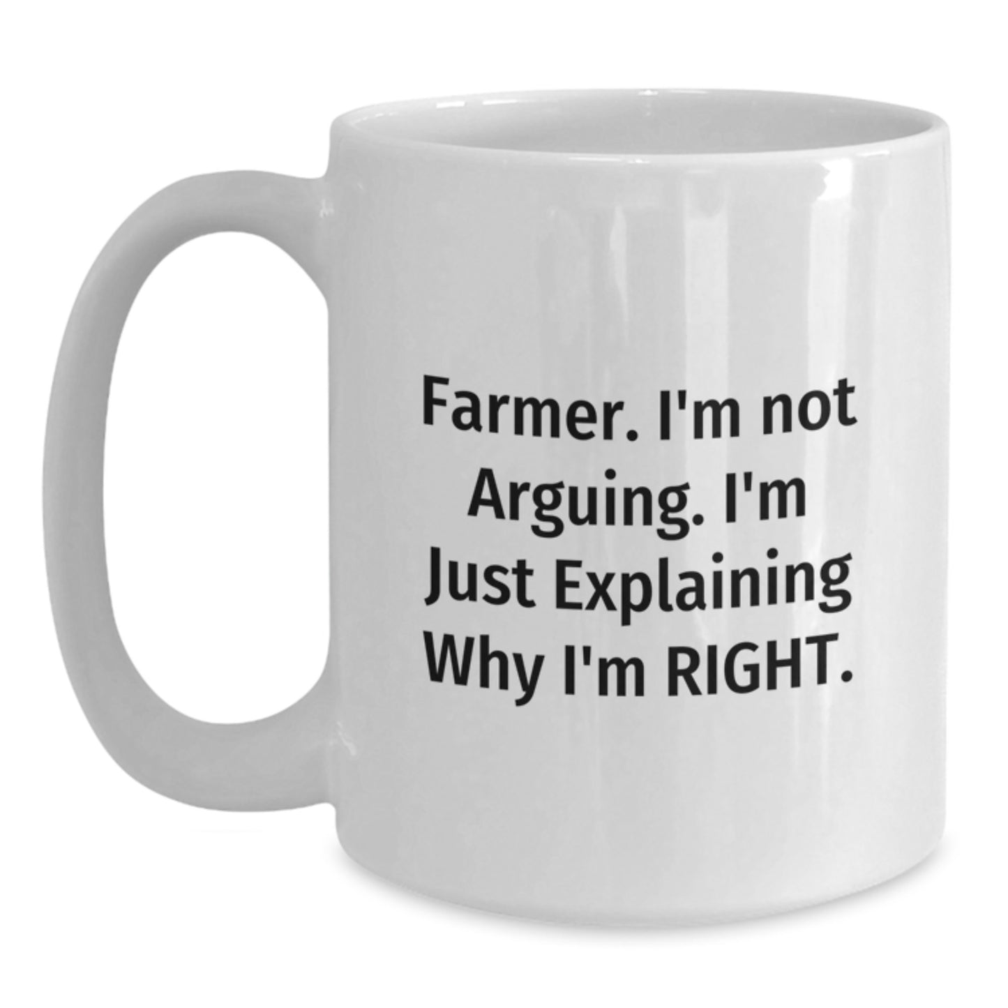 Funny Farmer Gifts from Friends - White Coffee Mug, Farmer Humor, Christmas Unique Presents for Him, Her, Men, Women, Family, Coworkers - Main