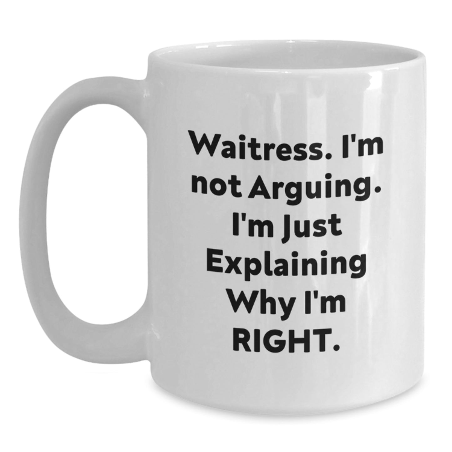 Funny Waitress Gifts from Men Christmas Unique Gifts for Waitress White Coffee Mug - Main
