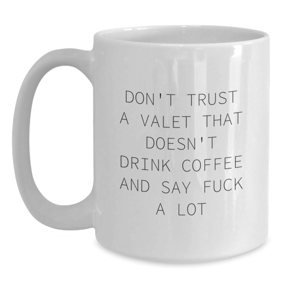 Funny Valet Gifts for Men, Valet White Coffee Mug, Unique Christmas Unique Gifts from Friends to Valet - Main