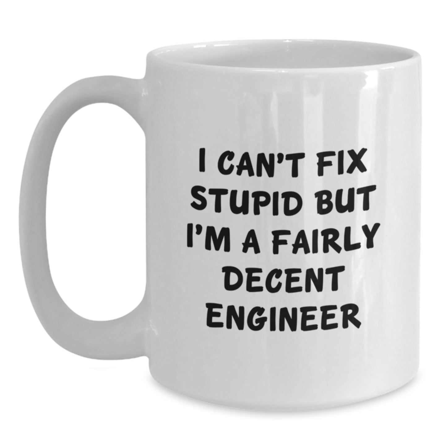 Funny Engineer White Coffee Mug Gift for Him - Christmas Unique Presents from Friends or Family - Main