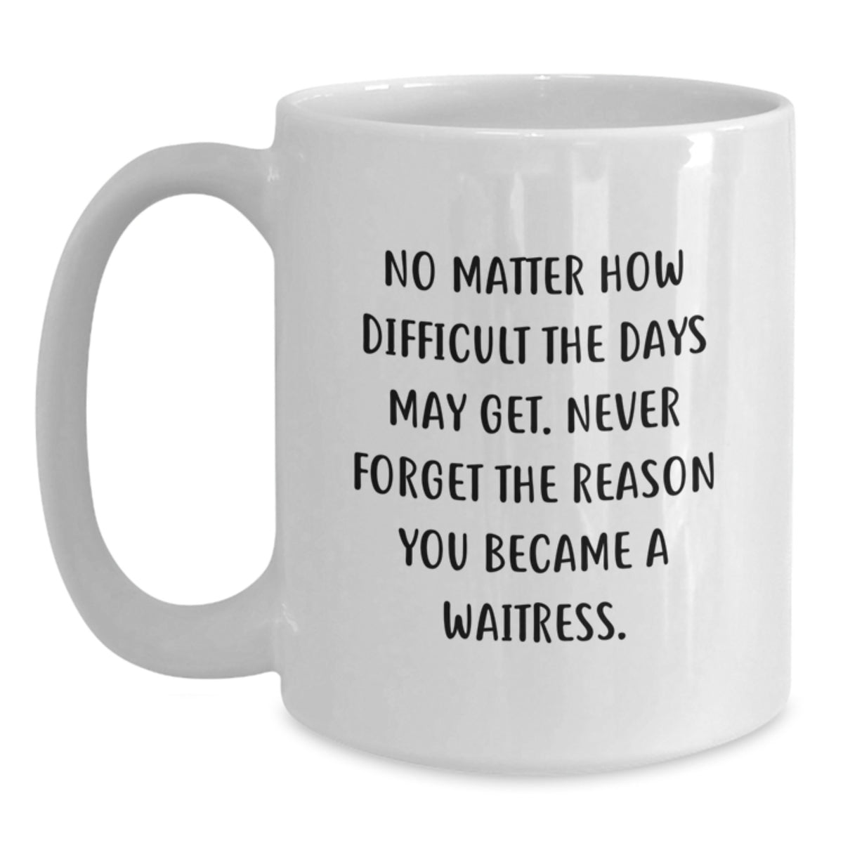 Inspirational Gifts from Men to Waitress Friends with Funny White Coffee Mug - Valentine's Unique Gifts for Her - Never Forget the Reason Quote - Main